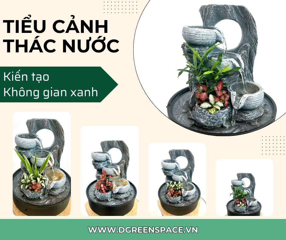 Tiểu Cảnh Thác Nước Mini